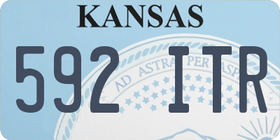 KS license plate 592ITR