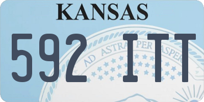 KS license plate 592ITT