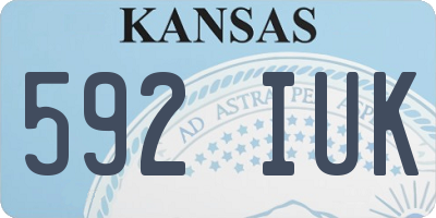 KS license plate 592IUK