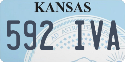 KS license plate 592IVA
