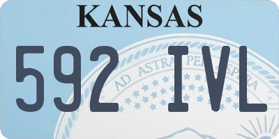 KS license plate 592IVL