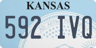 KS license plate 592IVQ