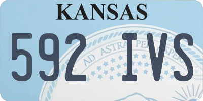 KS license plate 592IVS