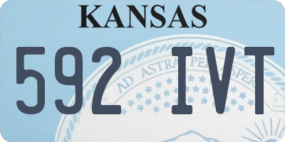 KS license plate 592IVT