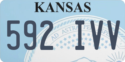 KS license plate 592IVV