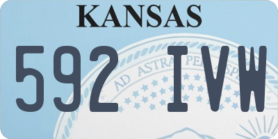 KS license plate 592IVW
