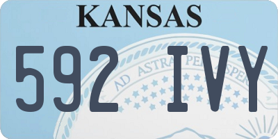 KS license plate 592IVY
