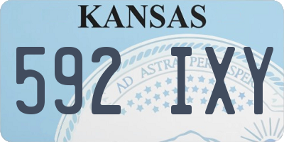 KS license plate 592IXY