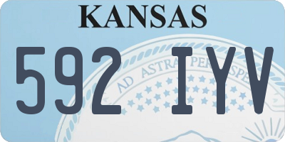KS license plate 592IYV
