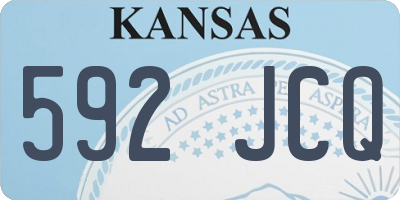 KS license plate 592JCQ