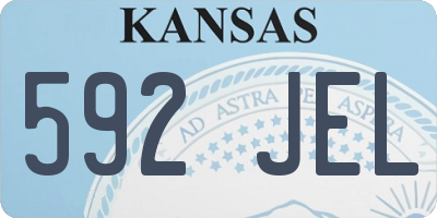 KS license plate 592JEL