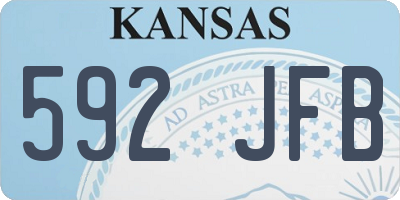 KS license plate 592JFB