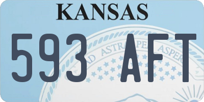 KS license plate 593AFT