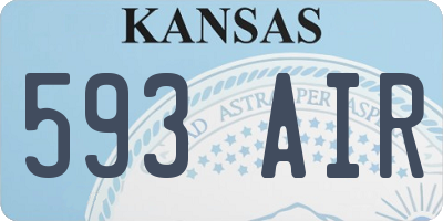 KS license plate 593AIR