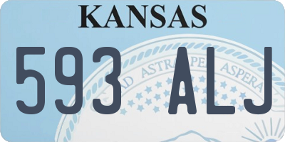 KS license plate 593ALJ