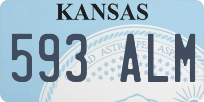 KS license plate 593ALM