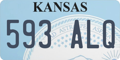 KS license plate 593ALQ