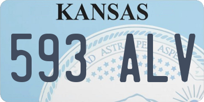KS license plate 593ALV