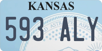KS license plate 593ALY