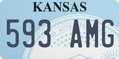 KS license plate 593AMG