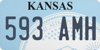 KS license plate 593AMH