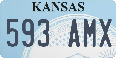 KS license plate 593AMX