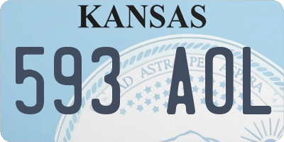 KS license plate 593AOL