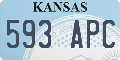 KS license plate 593APC