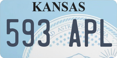 KS license plate 593APL