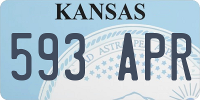 KS license plate 593APR