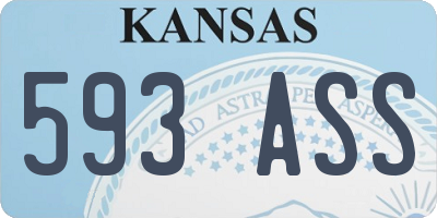 KS license plate 593ASS