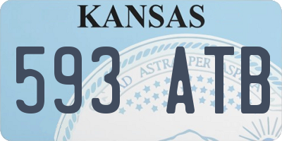 KS license plate 593ATB
