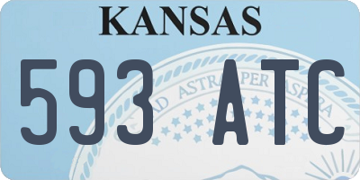 KS license plate 593ATC