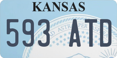 KS license plate 593ATD