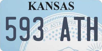 KS license plate 593ATH