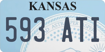 KS license plate 593ATI