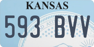 KS license plate 593BVV