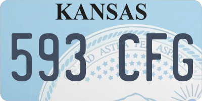 KS license plate 593CFG
