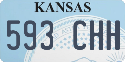KS license plate 593CHH