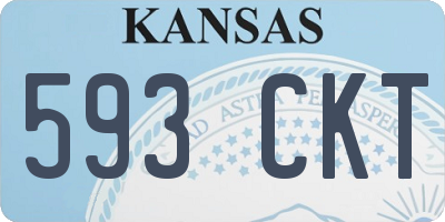 KS license plate 593CKT