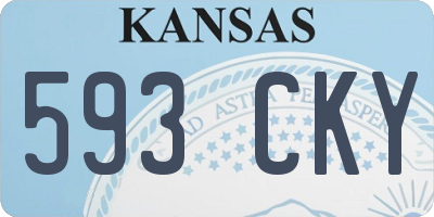 KS license plate 593CKY