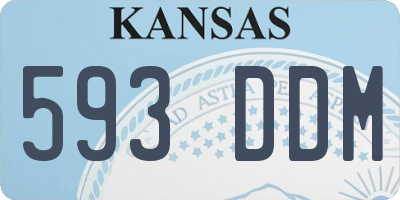 KS license plate 593DDM