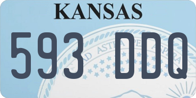 KS license plate 593DDQ