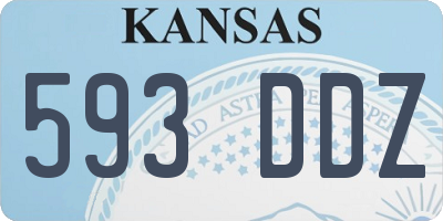 KS license plate 593DDZ