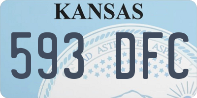 KS license plate 593DFC