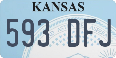 KS license plate 593DFJ
