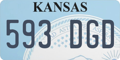 KS license plate 593DGD