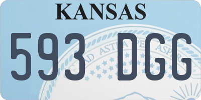 KS license plate 593DGG