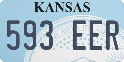 KS license plate 593EER