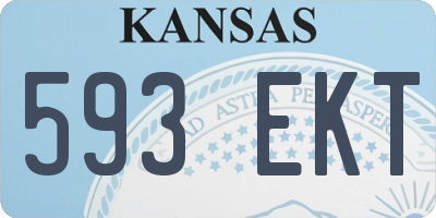 KS license plate 593EKT